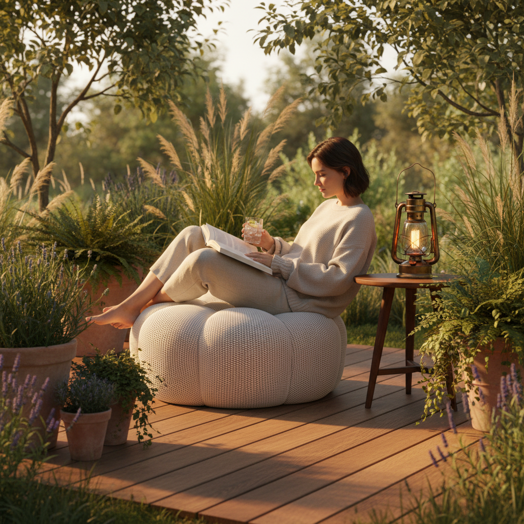 Lumo Pouf - Bubble Pouf Compressé