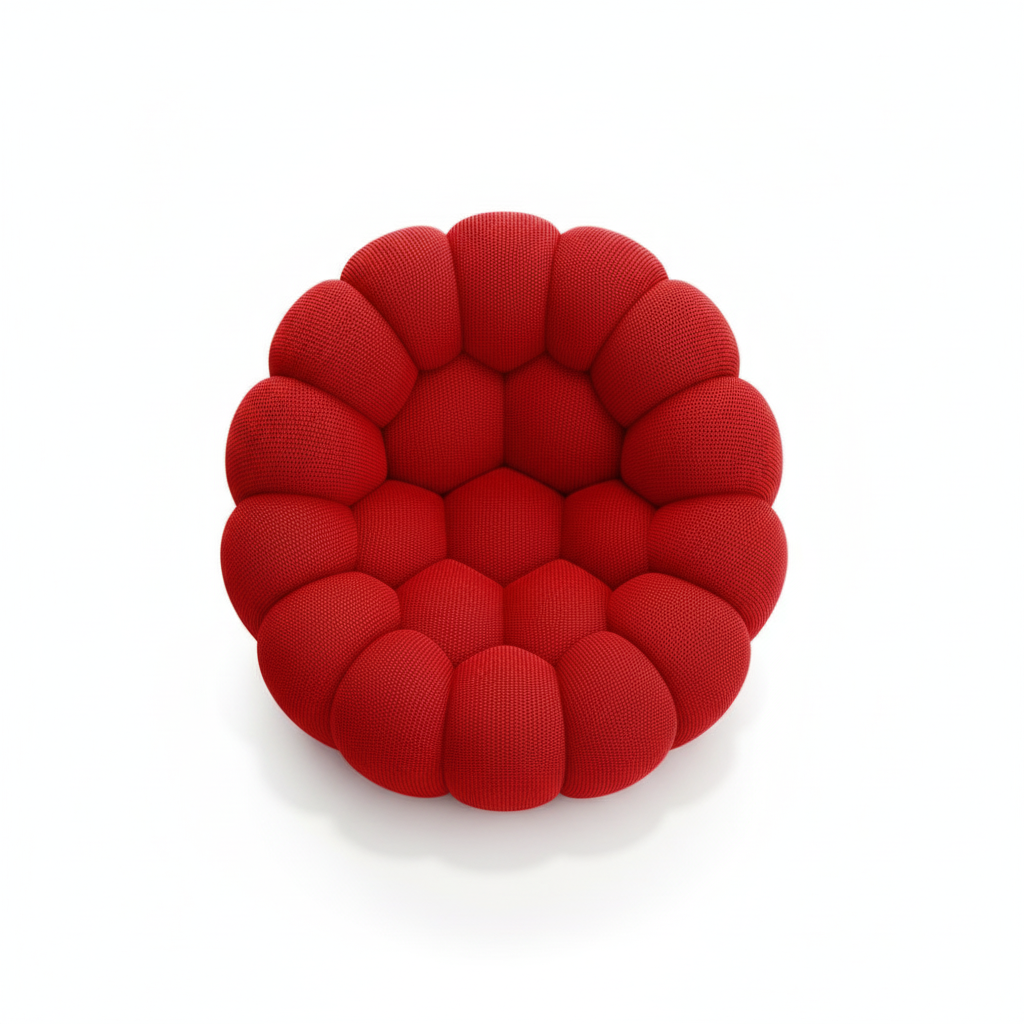 Lumo Mini - Fauteuil Bubble Compressé Rouge