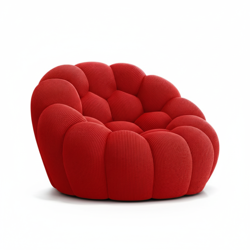 Lumo Mini - Fauteuil Bubble Compressé Rouge